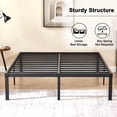 thumbnail image 4 of VECELO 14.2-Inch Full-Size Metal Platform Bed Frame with Heavy Duty Support, Black, 4 of 10