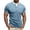Blue2, variant on Mens Tshirt Men Casual Double Layer Neck T Shirt Comfortable Daily Wear Basic Top for Spring Summer Autumn Green L