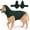 DarkGreen, variant on Anxiety Vest for Small Dogs | Dog Calming Vest for Separation,Soft Dog Anxiety Shirt,Anxiety Jacket for Dogs with Ear Wrap to Reduce Noise Stress,Fireworks,Thunderstorm
