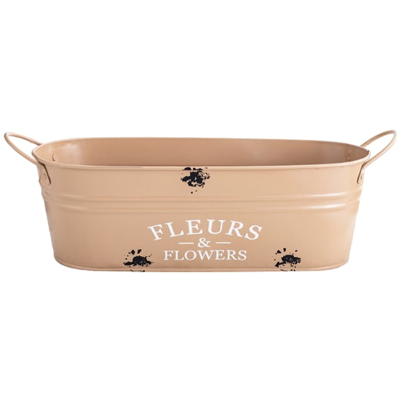 Raindrops Iron Flower Pot - Portable Decorative Plant Container for Indoor and Outdoor Use, Garden Planter