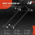 thumbnail image 5 of A-Premium 2Pcs Front Sway Bar Link Stabilizer Link Kit Compatible with BMW 325i/330i 2006, 328i/335i 2007-2013, 323i 2006-2011, 335d 2009-2011, 335is 2011-2013, 128i/135i 2008-2013, X1 2013-2015, Z4, 5 of 8