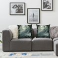 thumbnail image 2 of BANET Throw Pillow Pack of 2, Full Moon Birds Old Balcony Burning Candle Night View Art, Zippered Double-Side Digital Print Decor, Grey Brown 12x12in, 2 of 7