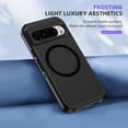 thumbnail image 4 of Dteck Magnetic Case for Google Pixel 9 Pro XL Compatible with Magsafe Dual Layer Military-Grade Protection Heavy Duty Shockproof Rugged Protective Cover for Google Pixel 9 Pro XL,Black, 4 of 7