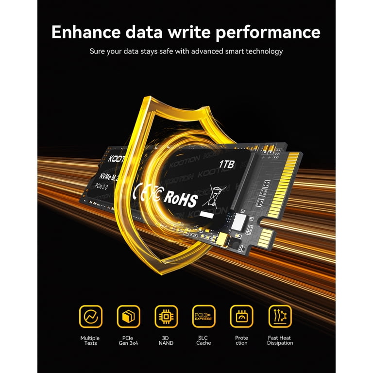 KEXIN, 1TB M.2 2280 NVMe SSD PCIe 3.0 Internal Solid State Drive