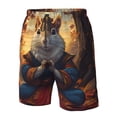 thumbnail image 4 of Balery Maple Leaf Meditating Squirrel Traje de Baño Estilo Hawaiano para Hombre, Shorts de Secado Rápido con Bolsillos-Medium, 4 of 6