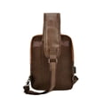 thumbnail image 3 of Bandolera Xtellar De Cuero De Los Hombres Bolso De Hombro Color Marron, 3 of 5