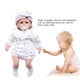 thumbnail image 4 of Muñecas de silicona suave para bebés, cuerpo completo, realista, recién nacido con ropa, juguetes de baño, regalos para niños, 4 of 12