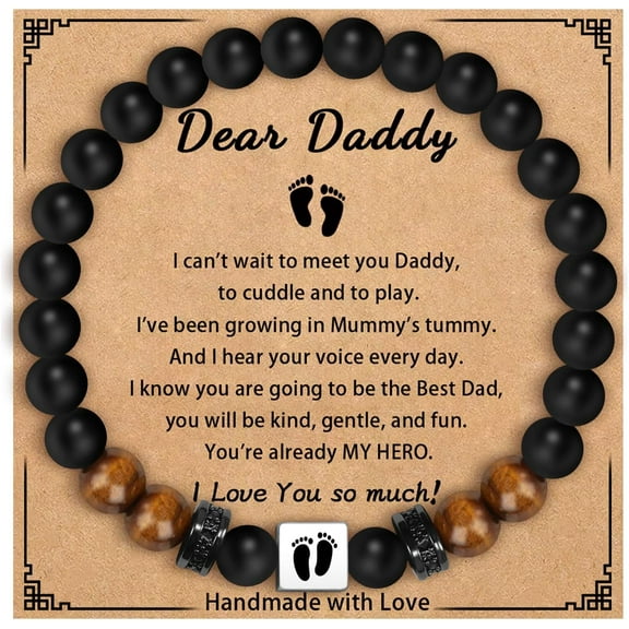 Dad/Grandpa Gifts, New Grandparents Gifts First Time, Parents Gift for Couples, Dad to Be Gift for 1st Time Bracelet Pregnancy Announcement Reveal