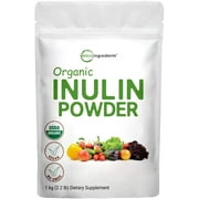 Premium Pure Organic Inulin FOS Powder, 1 Kg/2.2 Pound