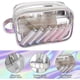 thumbnail image 4 of Clear Makeup Bag With Zipper,2 Layer Clear Cosmetic Bag Bag/clear Toiletry Bag,portable Makeup Organizer Bag,water-resistant Large Travel Makeup Bag, 4 of 5