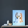 thumbnail image 5 of Lsque Bluey Pattern Decorative Picture – Unique Modern Wall Art, Ready-to-Hang Canvas Print for Home (Vertical), 5 of 6
