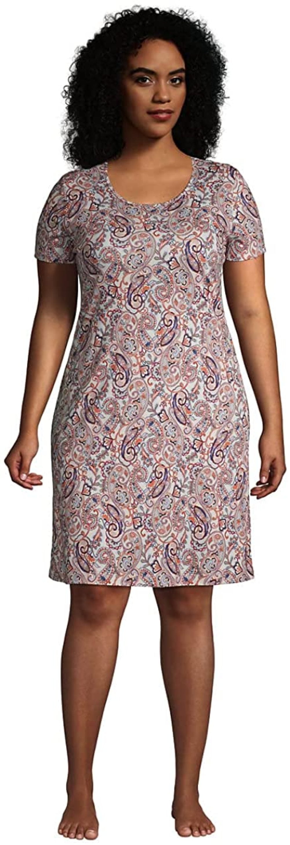Lands End Womens Short Sleeve Supima 