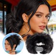 thumbnail image 2 of Extensiones para moños: postizos sintéticos con clip para recogidos y colas de caballo; moldeador de moños para cabello grueso, 2 of 5