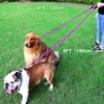 thumbnail image 4 of FunTags 4FT Reflective Dog Leash with Soft Padded Handle for Training,Walking Lead for Medium & Small Dogs,3/4 Inch Wide,Purple, 4 of 7