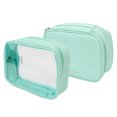 thumbnail image 1 of Makeup Case, Portable Waterproof Internal Pouch Cosmetic Bag 2 in 1  for Washing for Traveling, 1 of 8