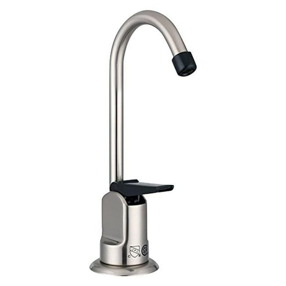 DFDF350SN Satin Nickel J-Spout Drinking Fountain Faucet with Lever Handle Nickel
