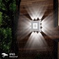 thumbnail image 4 of Jinsinto Lampe LED Moderne Étanche Intérieure et Extérieure ip65 Blanche 18 x 18 x 4,5 cm, 4 of 5