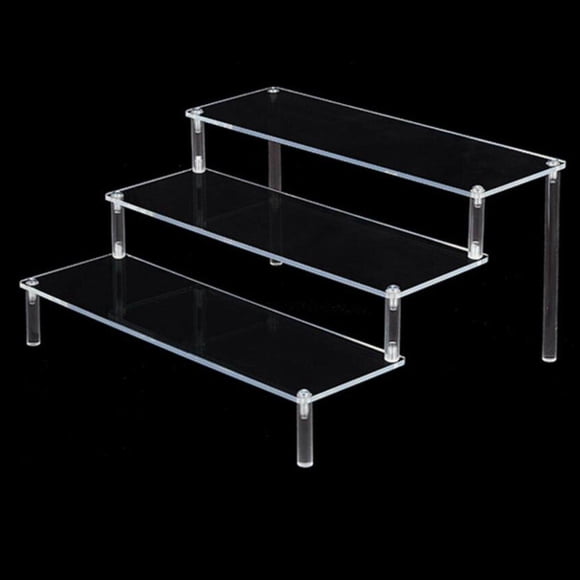 Xingzhi Clear Acrylic Display Riser Stand Perfume Cosmetics Holder for Decoration 29.5x27.5x15cm