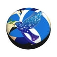 thumbnail image 3 of ZNDUO Blue Birds Flying Pattern Spare Tire Cover, Universal Fit for Jeep Trailer RV SUV Camper Vehicle Waterproof Dust Tire Cover 14 inch, 3 of 8