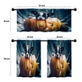 thumbnail image 4 of LALILO Kitchen Curtains and Valances Set of 3 36" French Window Treatment Tiers for Window Decor, 4 of 5