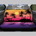thumbnail image 3 of CHAQLIN Tropical Sunset Silhouette Rear Seat Covers for SUV, 2 Piece Elastic Long Rear Backseat Covers Soft Stretch Car Seat Covers, 3 of 7