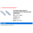 thumbnail image 2 of Front Brake Caliper Guide Pin - Compatible with 2016 Mercedes-Benz GLE450 AMG, 2 of 2