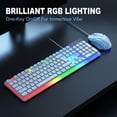 thumbnail image 4 of XYvans Gaming Keyboard and Mouse Combo,Rgb Backlit Wired Gaming Keyboard for Windows Pc Gamers Desktop Computer Laptop Accessories-Black, 4 of 5