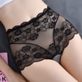 thumbnail image 5 of HUPOM Plus Size Underwear For Women Womens Underwear Briefs Leisure Tie Seamless Waistband Black L, 5 of 6