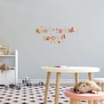 thumbnail image 3 of Children Always kiss me Goodnight Cute Family Wall Decal Decoration Goodnight Quotes Vinyl Wall Decal Lasts Years and Easily Removable - Size: 40 In(W) x 24 In(H), 3 of 5
