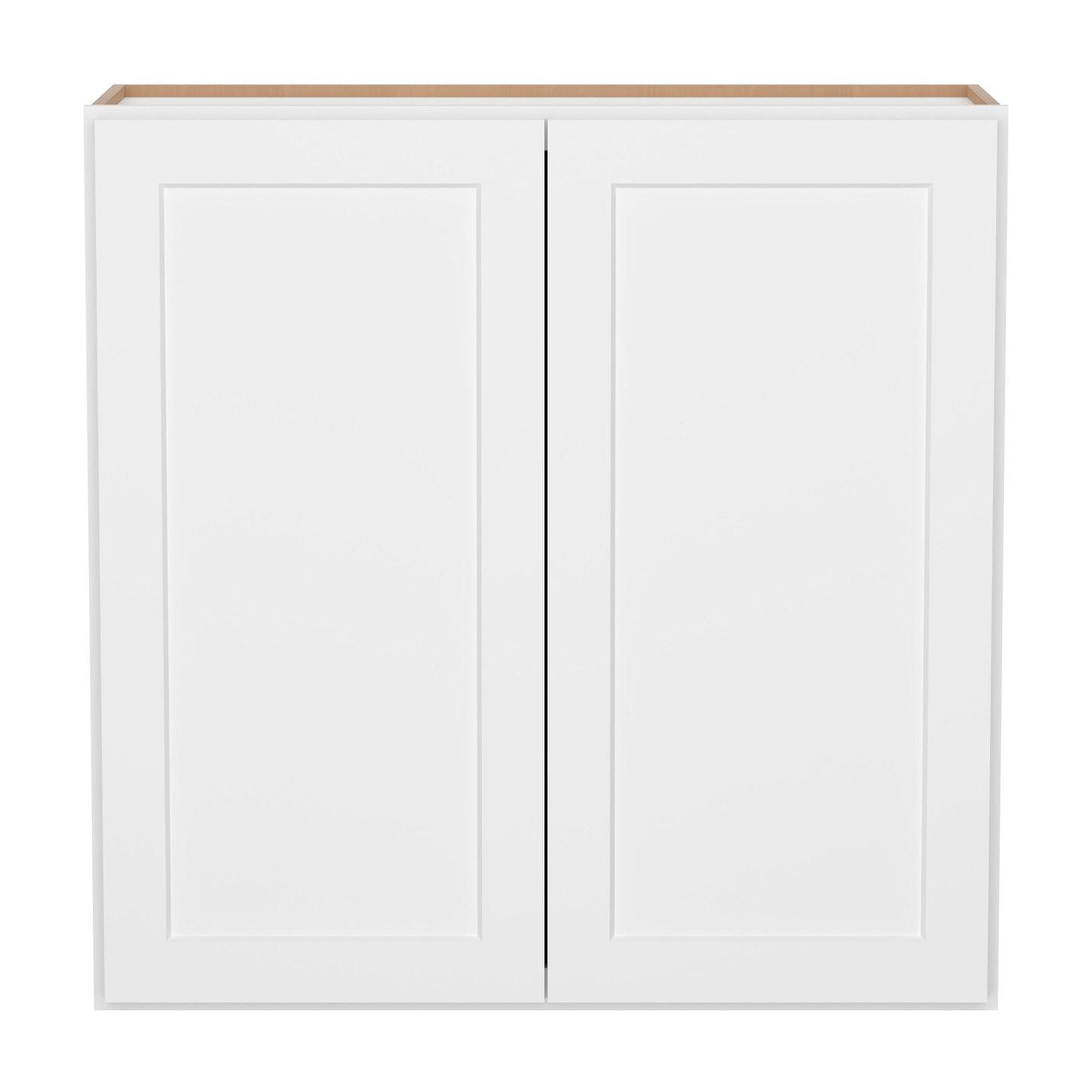 Furinno Shaker Wall Kitchen Cabinet 2 Doors-2 Shelves, Ready to Assemble, 12 D x 36 W x 36 H, White