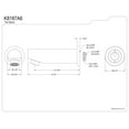 thumbnail image 2 of Kingston Brass K8187A6 Shower Scape Tub Faucet Spout with Flange, Polished Nickel, 2 of 2