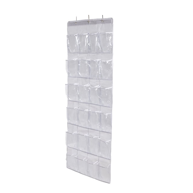 Billuyoard Organizador de zapatos, accesorios para el hogar, bolsa de almacenamiento para puerta, estante colgante práctico de artesanía, Almacenamiento y organización del hogar blanco