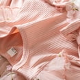 thumbnail image 6 of VNKIDY Girls Dresses Toddler Pink Princess Dress With Bow Accents Long Sleeve Crewneck Knit Top Floral Embroidered Tulle Skirt Elegant Autumn Winter Party Dress Classic Dress, 6 of 9