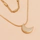 thumbnail image 5 of Fiudx Collar Chapado En Aleación Multicapa con Cadet Clavícula y Gota de Cristal de Diamante, 5 of 6