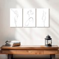 thumbnail image 2 of Elephant Stock Woman's Poise I Wall Art - Horizontal Multi Panel Canvas - Hallway Wall Decor - People Multi Panel - White And Black Decor - 26" x 12", 2 of 8