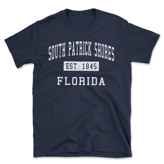 South Patrick Shores Florida Classic Established Men's Cotton T-Shirt