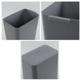 thumbnail image 3 of 3-Pack Black 4.5 Gallon Plastic Trash Can Wastebasket, Garbage Container Bin, 3 of 14