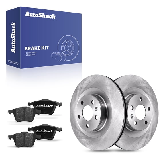 AutoShack Front Brake Rotors & Ceramic Pads for Land Rover, LR2 2008-2015, AWD L4 2.0L L6 3.2L - 12.43" (315.7 mm), 5-Lug