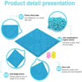 thumbnail image 4 of Alfombrilla transparente para bolígrafo 3D de 6 x 6 pulgadas con área de unión y fusible - Silicona flexible de doble cara resistente al calor - Accesorios para bolígrafo 3D compatibles con plantillas, 4 of 5