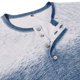 thumbnail image 4 of Blusas y camisas de manga larga con cuello redondo y degradado para hombre, blusas casuales con botones y cuello redondo, blusas de poliéster para hombre, 4 of 7