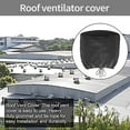thumbnail image 4 of 2Pcs Roof Vent Cover House Roof Turbine Hoods Shield Canvas 20Inch X 20Inch Black, 4 of 6