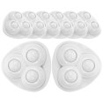 thumbnail image 1 of Mobutofu 8Pcs Small Wheels Rubber White Easy to Use for Home Use, 1 of 8
