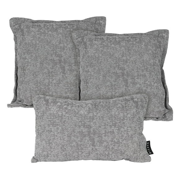 Set de 3 Cojines Kappa Delta (2 Cuadrados + 1 Rectangular) Acero