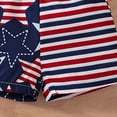thumbnail image 7 of Povozer 4th of July Outfits for Boys Toddler Boy Patriotic Outfit 4th Of July Baby Boy Clothes Short Sleeve Romper Bowtie Shirt Flag Suspender Shorts 2Pcs Gentleman Outfit Size 6-9 Months,White, 7 of 7