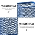 thumbnail image 3 of Pen Pencil Holder Cup for Desk, Makeup Brushes Cup, Wire Mesh Pen Cup for Desk Office Pen Organizer, 10.7cm, 2pcs - Royal Blue, 3 of 5