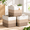 3-Tone Brown-15 x 13 x 13 (Kallax), variant on 13 Inch Cube Storbinston Rope Woven Baskets For Organizing 3-pack | 13 X 13 Cubes Fabric Square Shelves Organizer Closet