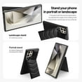 thumbnail image 2 of Compatible with wireless charging for Samsung Galaxy S22 Plus Card Case with Card Holder Kickstand RFID Blocking Flip Cover Credit Card Slots PU Leather Men Women,Shockproof Phone Case,Black, 2 of 9