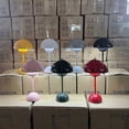 thumbnail image 3 of Mushroom Flower Bud Rechargeable Led Table Lamps Desk Night For Bedroom Dining Touch Night Light Simple Modern DecorationHigh Quality-2024-CN, 3 of 5
