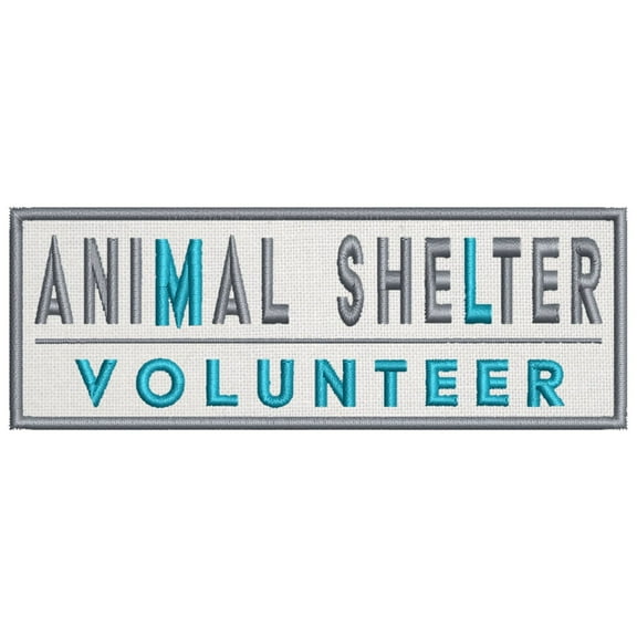 Animal Shelter Volunteer Embroidered DIY Iron on or Sew-on Decorative Patch Badge Emblem Appliques Pet Animal Love Zoo Aquarium Series