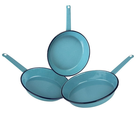 Juego 3 Sartenes 24, 26, 30 cm Peltre Inducción Azul Cinsa